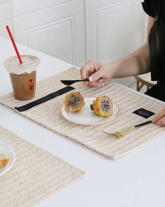 Nordic Minimalist Woven Placemat Set of 4