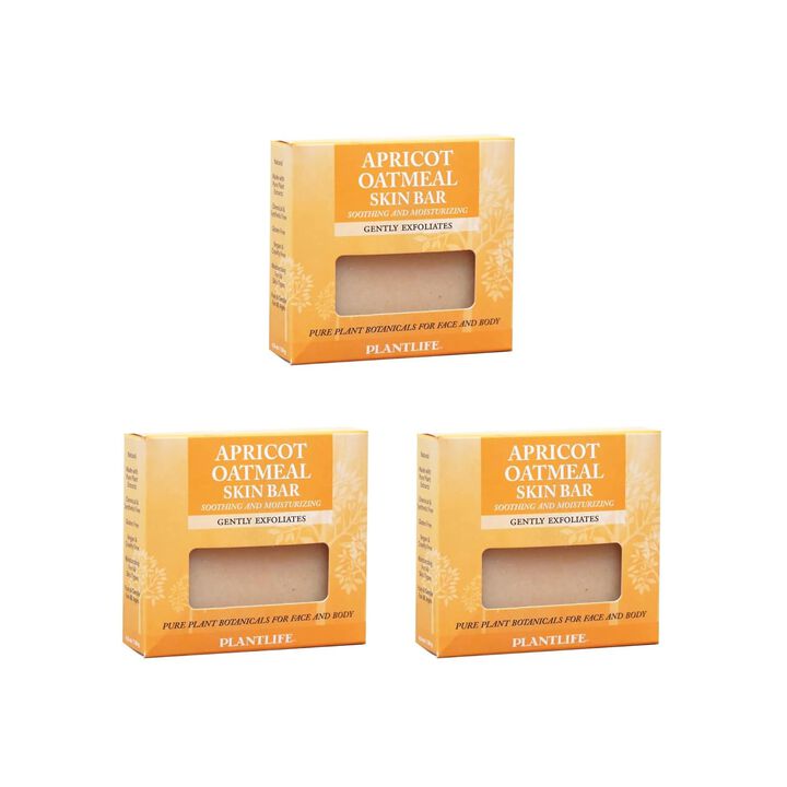 Plantlife Bar Soap - Apricot Oatmeal 3 Pack