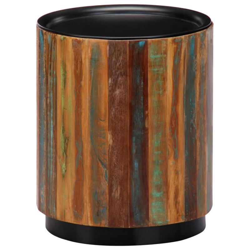 vidaXL Coffee Table 15"x17.7" Solid Reclaimed Wood image number 0