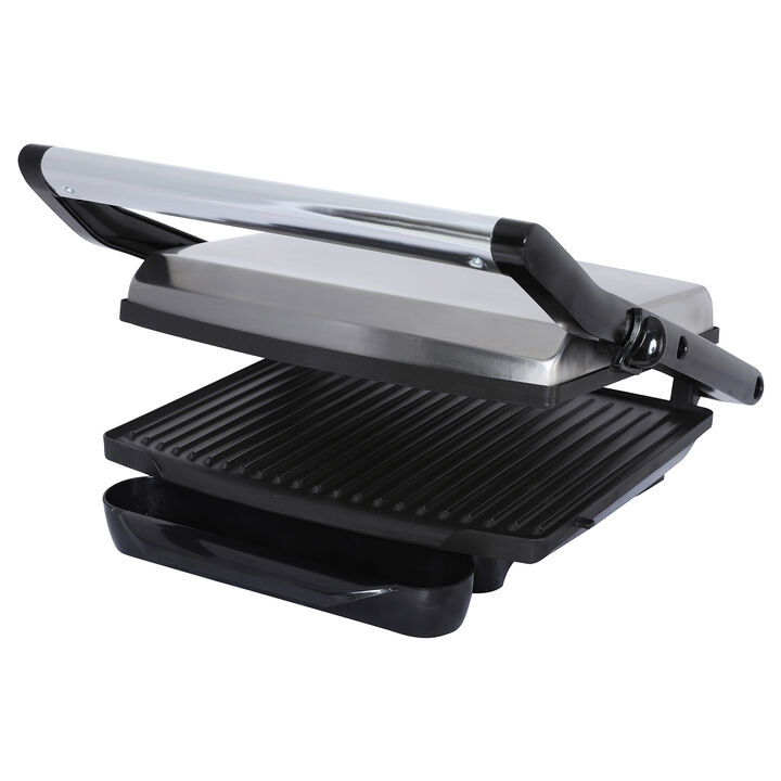 Brentwood Select TS-651 Compact Non-Stick Panini Press & Sandwich Maker, Stainless Steel