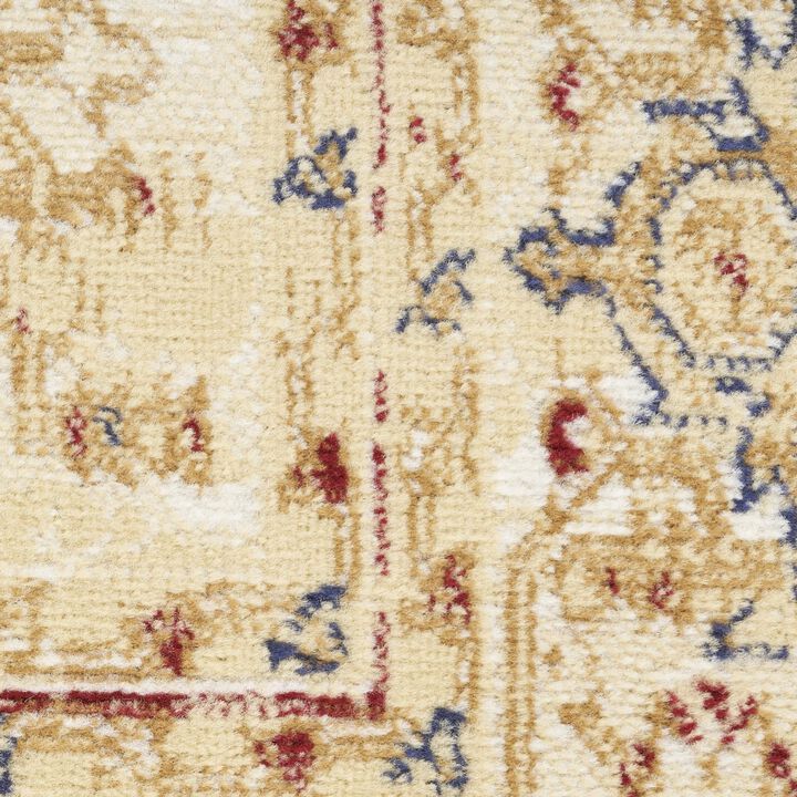 HomeRoots Medallion Distressed Runner Rug