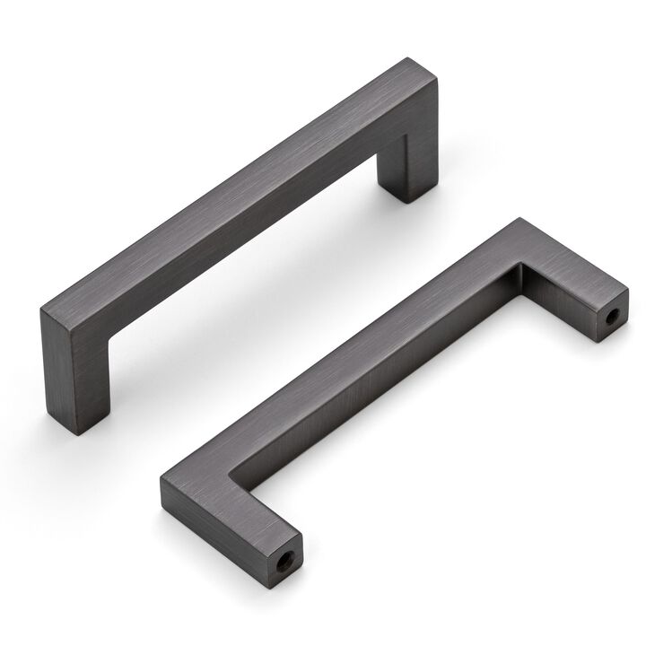 Hestia Hardware 10 Pack 3.75 Inch Modern Square Cabinet Handle