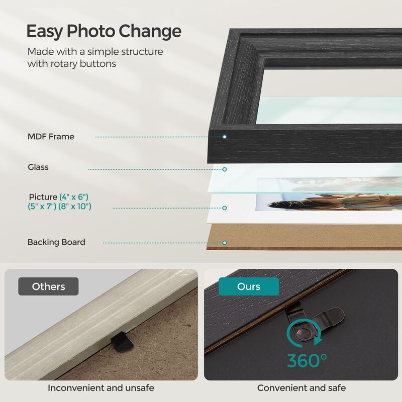 8x10 Wall Picture Frames for Stylish and Versatile Photo Displays