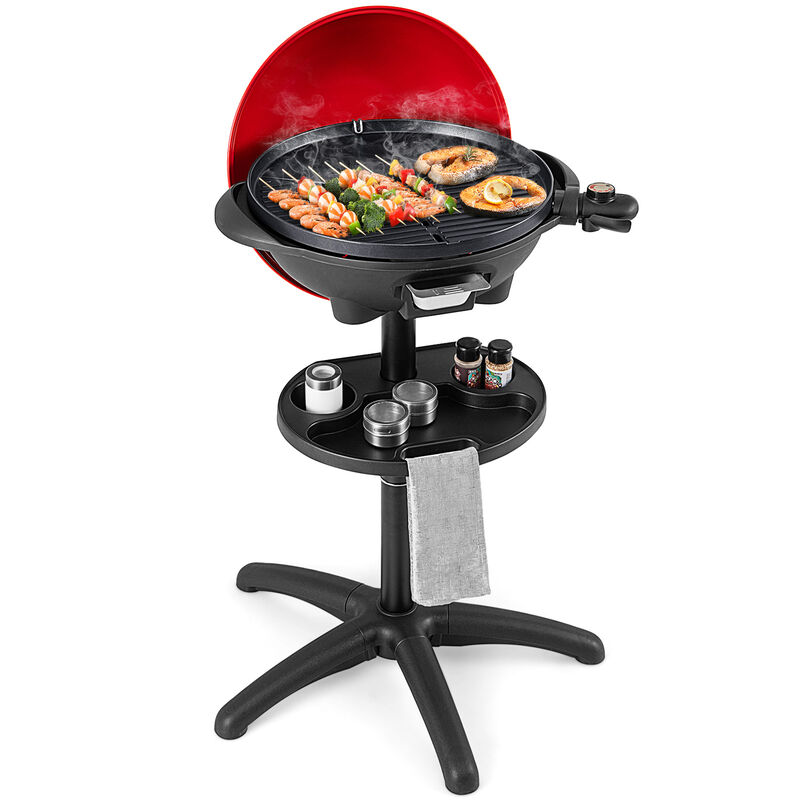 Portable Outdoor Electric BBQ Grill with Removable Stand for Easy Installation