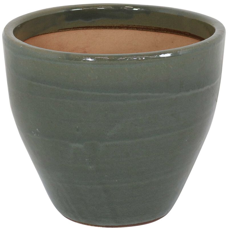 Sunnydaze Resort Indoor/Outdoor Glazed Ceramic Planter - 13"