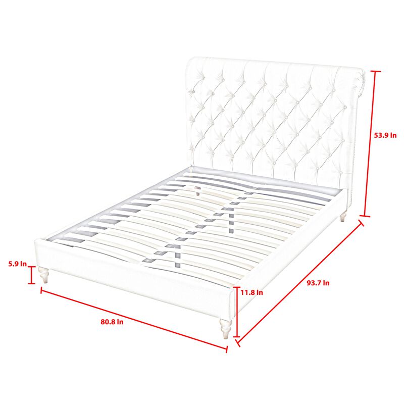 Rustic Manor Aleigha Linen Platform Bed