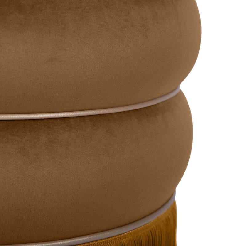 Tov Furniture Lakka Green Ottoman (Chocolate) image number 5