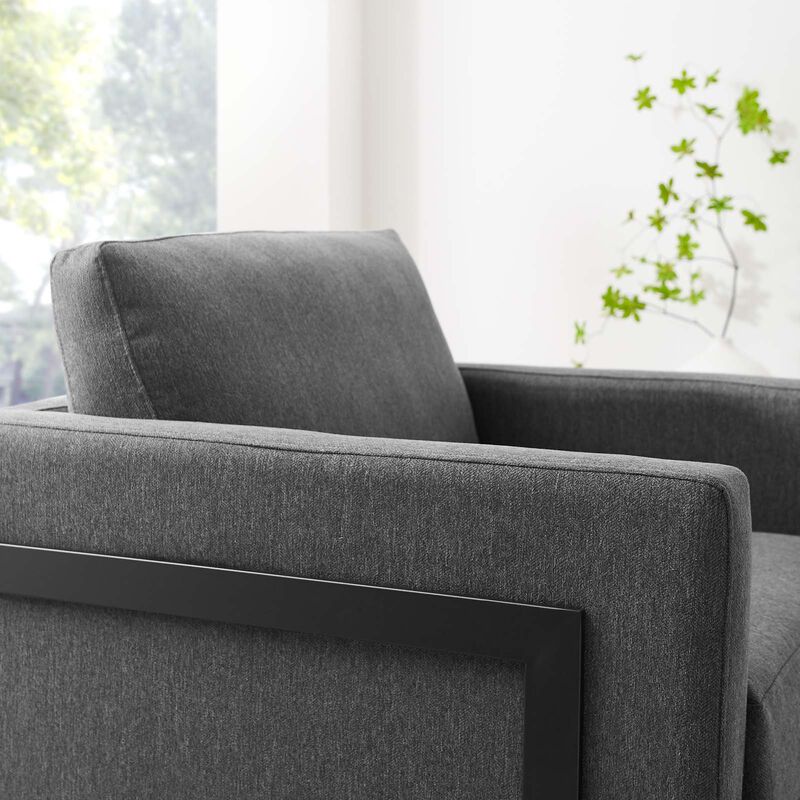 Posse Performance Velvet Accent Chair image number 6