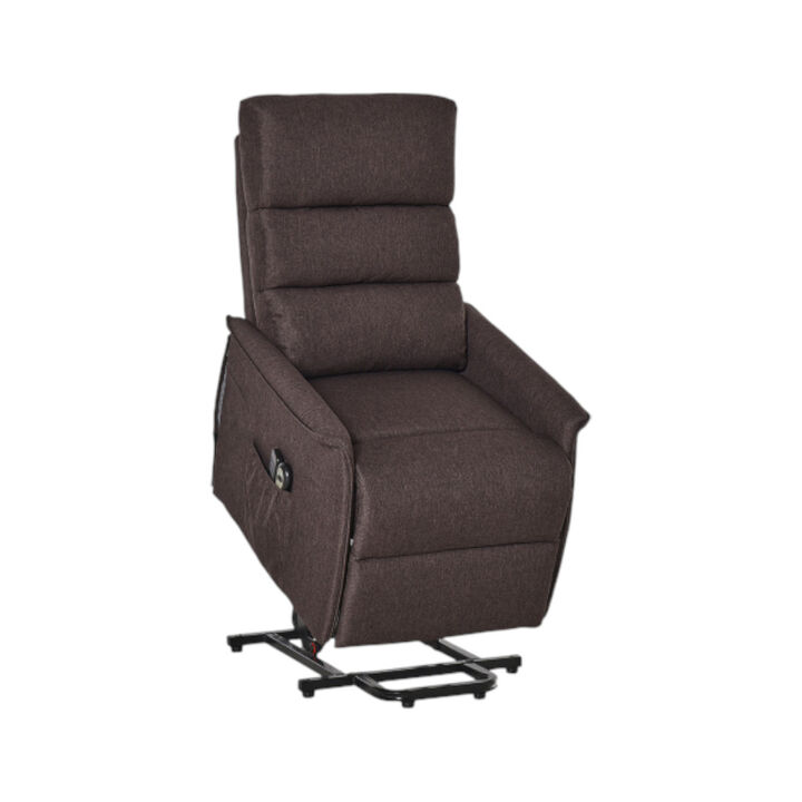 Electric Power Chair with Adjustable Recline and Durable Frame for Home or Mobility Use