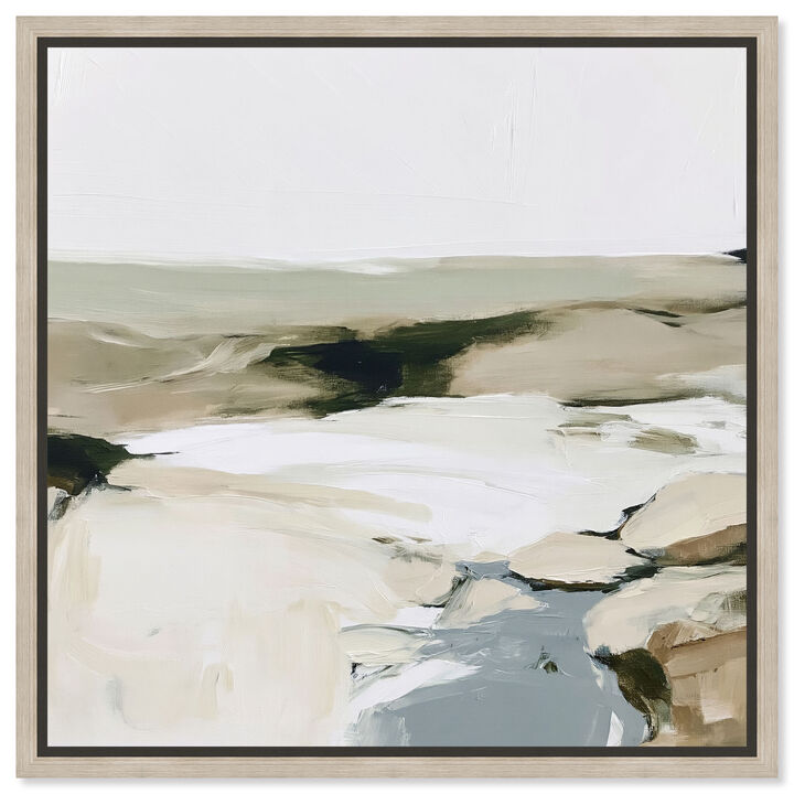 Serene Stratum III Abstract Canvas Print by Art Remedy