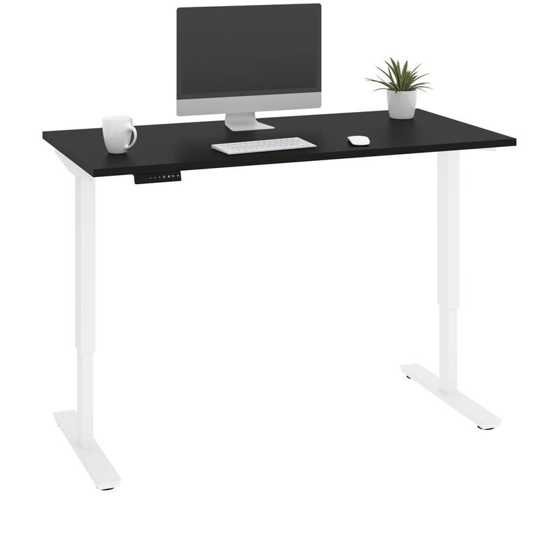 Bestar Viva 60W x 30D Electric Standing Desk , Black