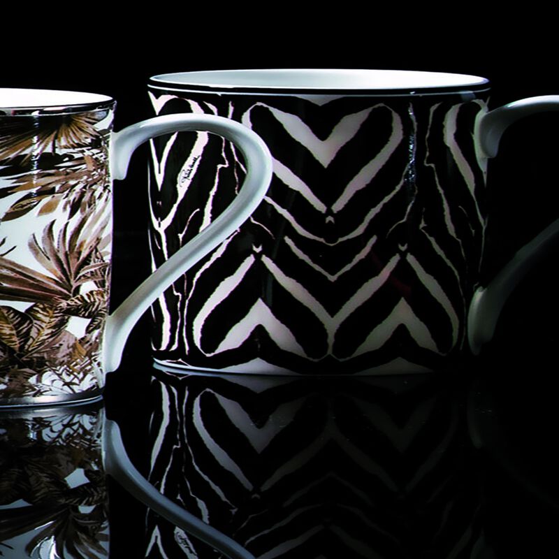Mug Cup ZEBRA in Luxury Box diam. 2.5", H 3.3", cap. 12.5 oz image number 2