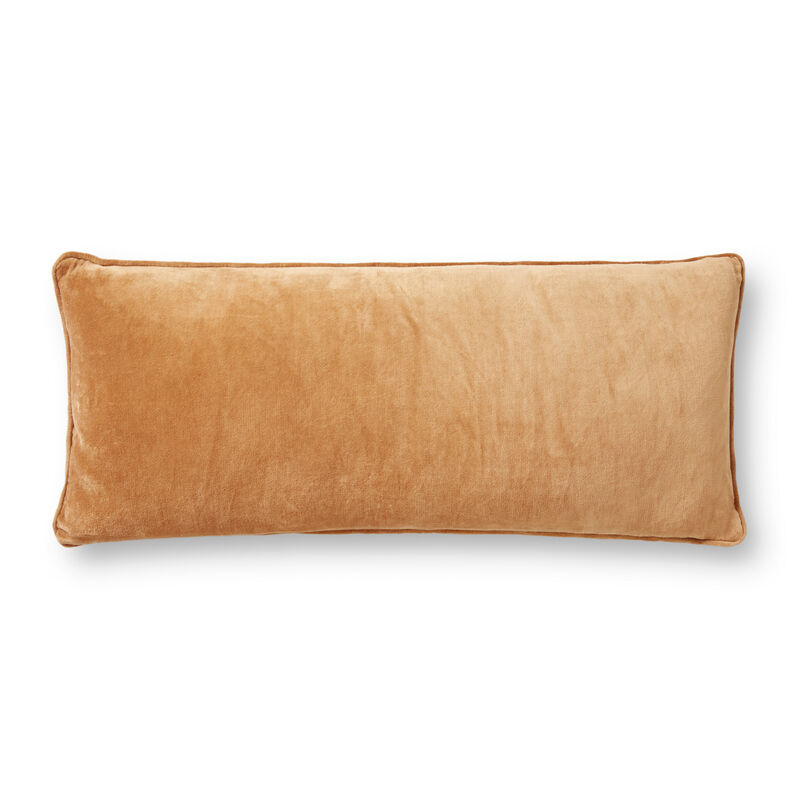PMH1153 Spice/Natural 13''x35'' Down Pillow by Magnolia Home by Joanna Gaines x Loloi