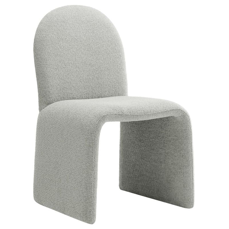 Modway Junia Boucle Upholstered Arch Armless Dining Chair