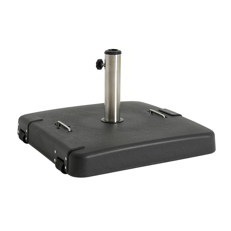 Christopher Knight Home Figi Outdoor 119 lb Concrete and Stainless Steel Square Umbrella Base image number 5