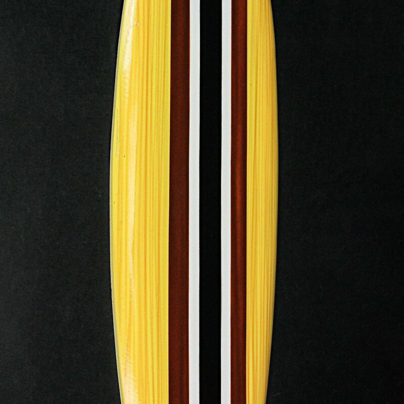 32 Inch Wooden Surfboard Decorative Wall Hanging Beach Decor - Natural image number 4