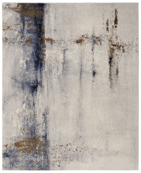 HomeRoots Abstract Power Loom Area Rug
