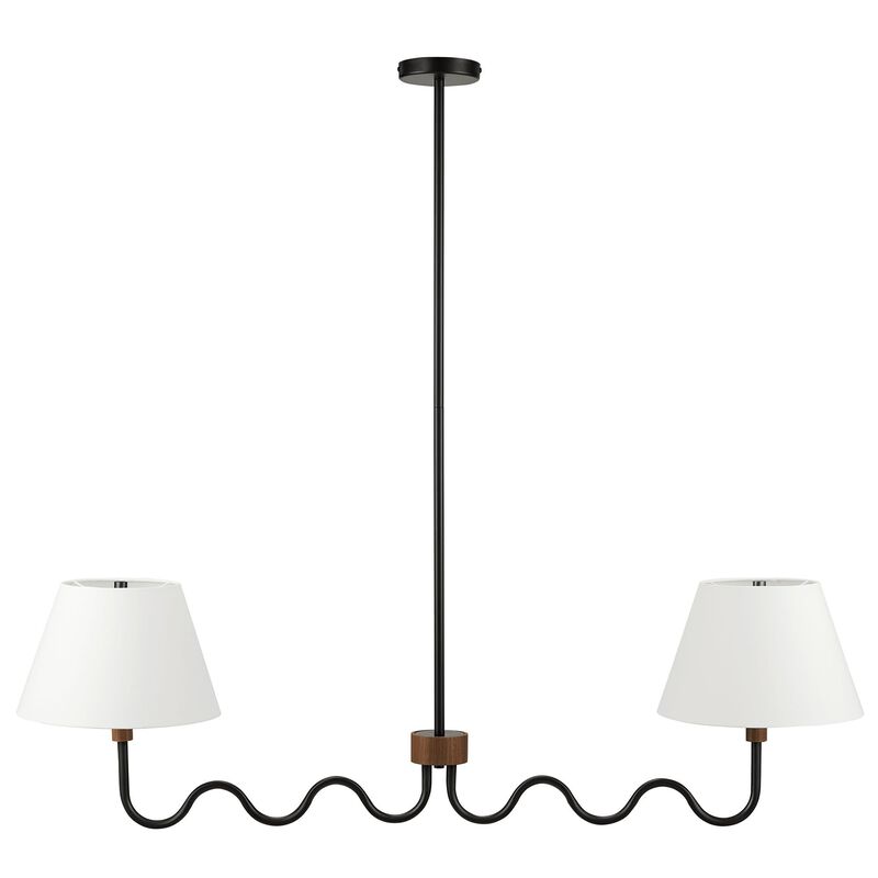 Sunlit Squiggle 2-Arm Pendant Light image number 0