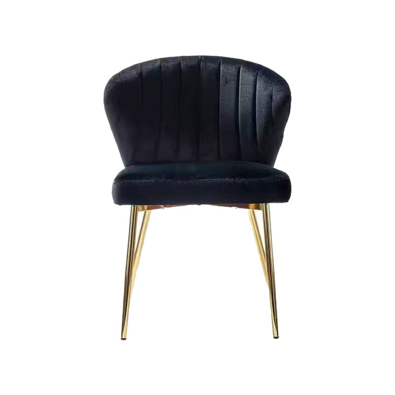 Velvet Upholstered Wingback Accent Chair with Metal Legs for Living Room image number 0
