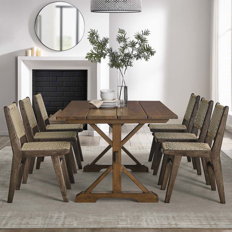 Windchime 71" Wood Dining Table image number 8