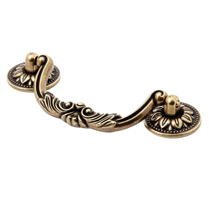 Mgoodoo 5PCS 3.78"" Hole Center Vintage Antique Bronze Door Handle Furniture Knobs Pull for Kitchen Cabinets Cupboard Closet