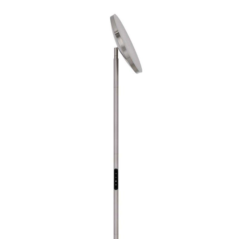 Floor Lamp with LED Torchiere, Touch Dimmer, 70 Inch Brushed Steel image number 5