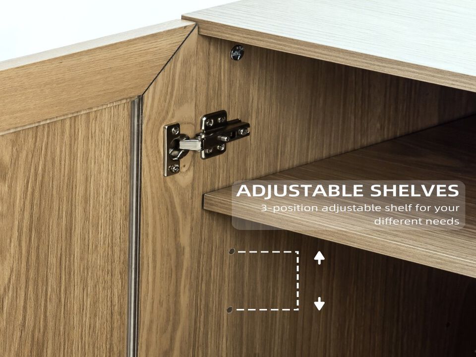 Modern Minimalist Wood Grain Decorative Storage Cabinet Combination Cabinet with 6 Shelves, Open Bookshelf Storage Cabinet