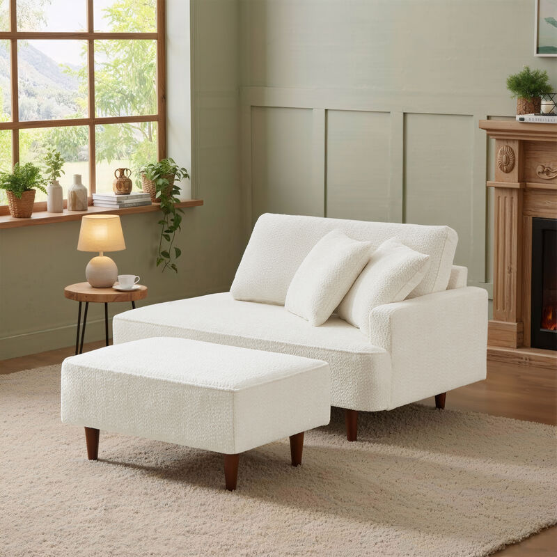 Statco  Chaise Lounge Chair with Ottoman image number 1