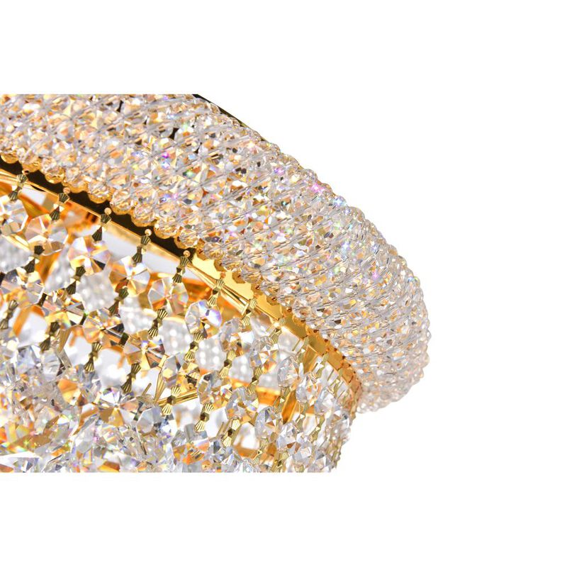 CWI Lighting Empire 4 Light Flush Mount With Gold Finish