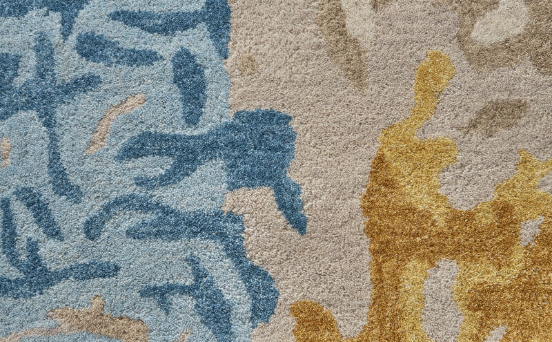 Everley 8646F Ivory/Yellow/Blue 5' x 8' Rug image number 8