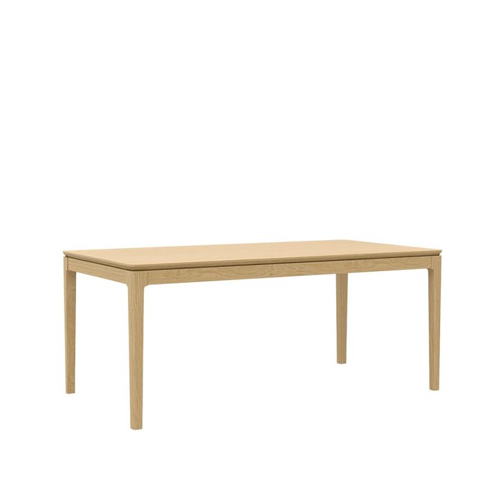 Alpine Furniture Cove Rectangular Dining Table, Light Oak