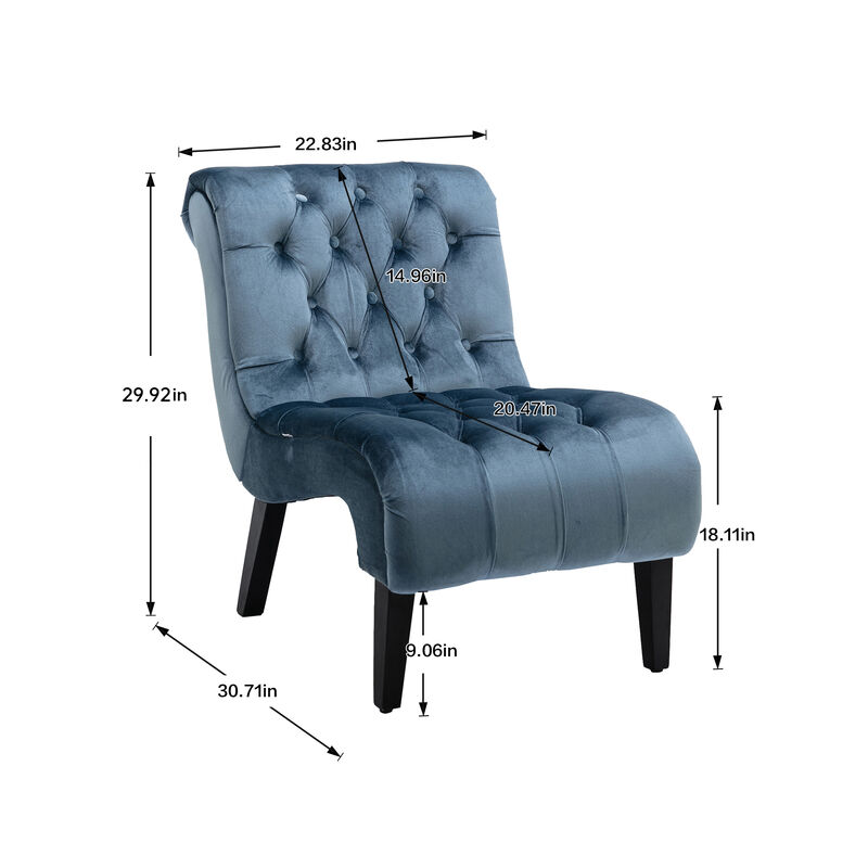 Mulpgo Velvet Accent Chair image number 5
