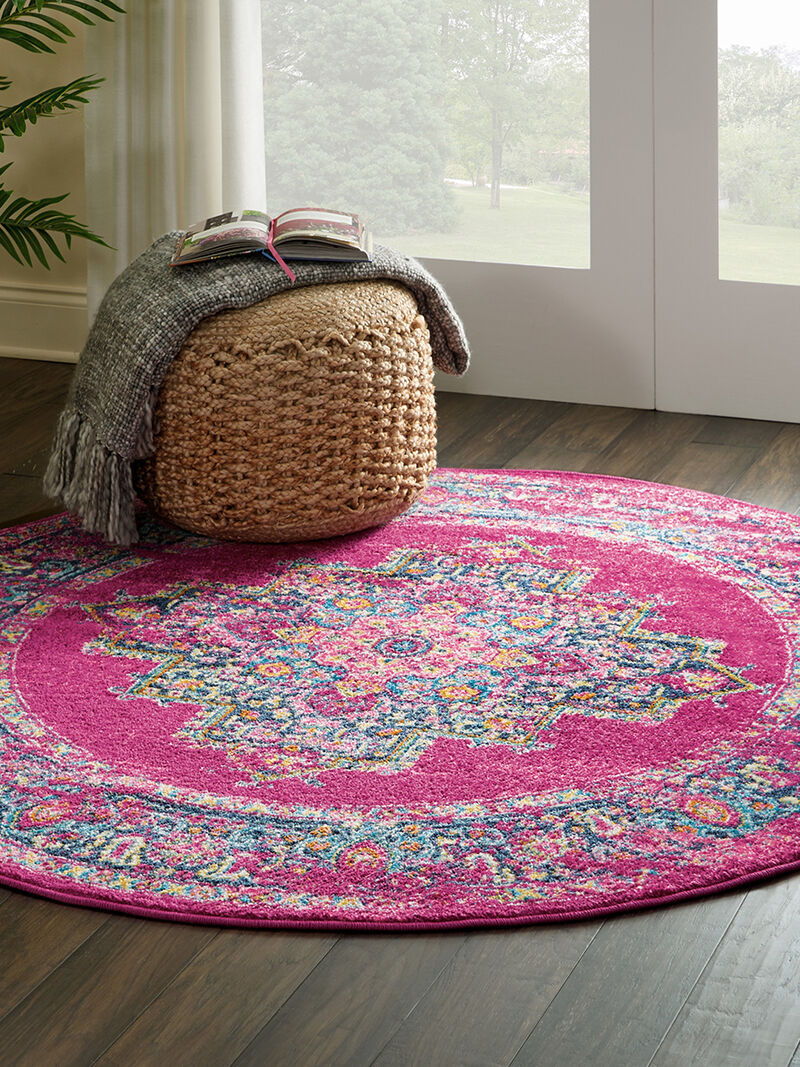 Passion PSN03 Fuchsia 5'3" x 7'3" Rug image number 1