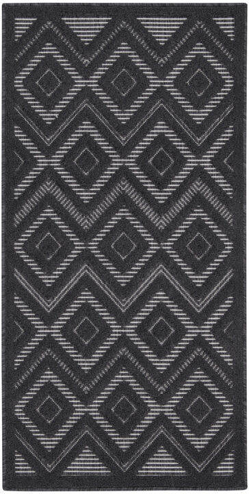HomeRoots Geometric Indoor Outdoor Area Rug