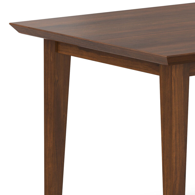 Colby 60 inch x 36 inch Rectangle Contemporary Modern Dining Table in Walnut
