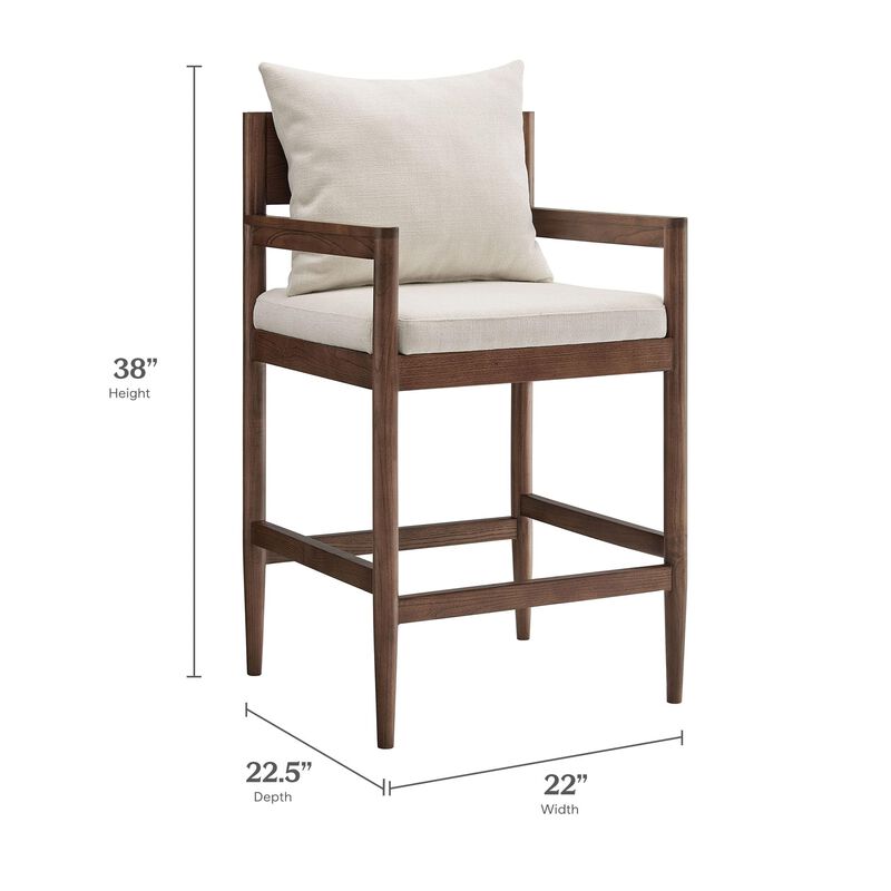 Remington Wood Counter Stool image number 2
