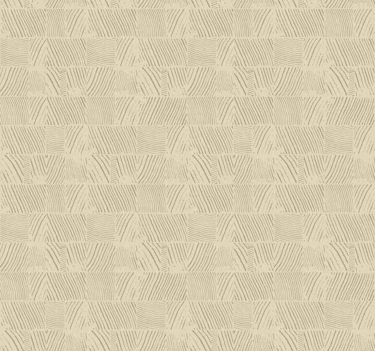 Woodcut Beige Wallpaper