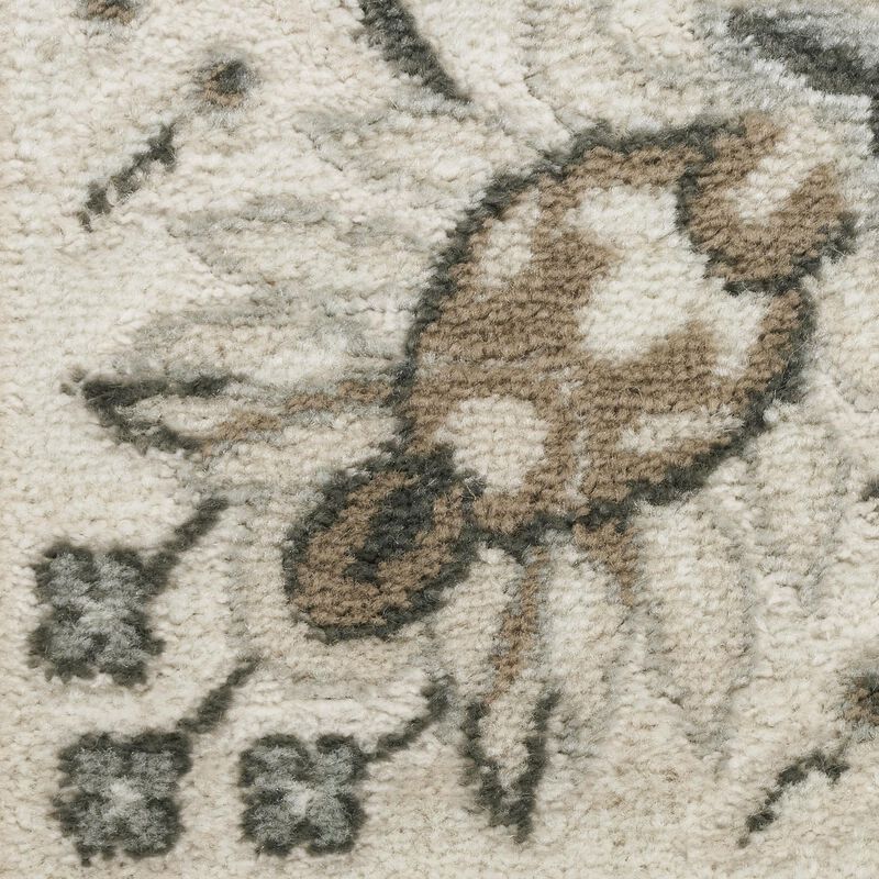 Floral Distressed Area Rug image number 2