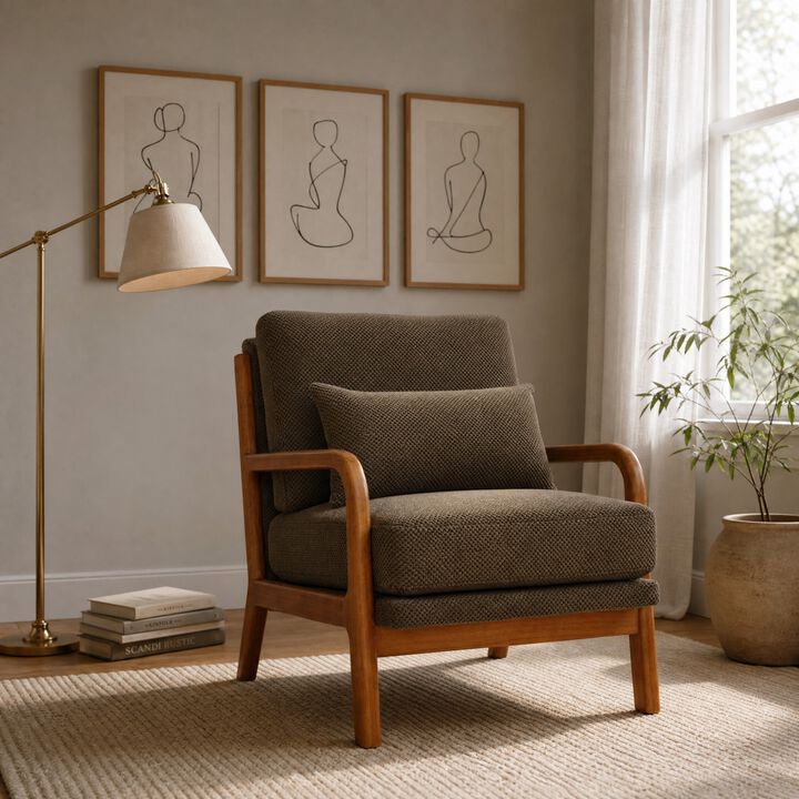 Zitrig Wooden Lounge Chair
