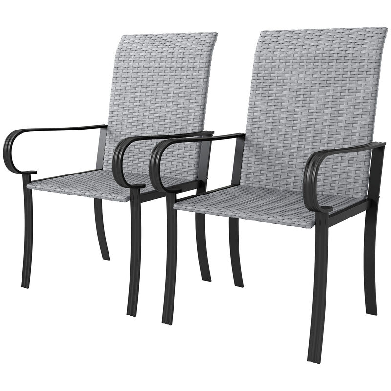 Modern Outdoor Dining Chairs, Stylish and Comfortable Seating for Patio, Garden, or Balcony image number 0