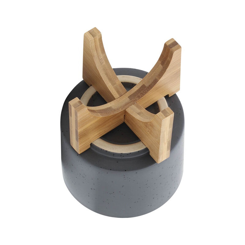 5" Planter W/ Wood Stand image number 4