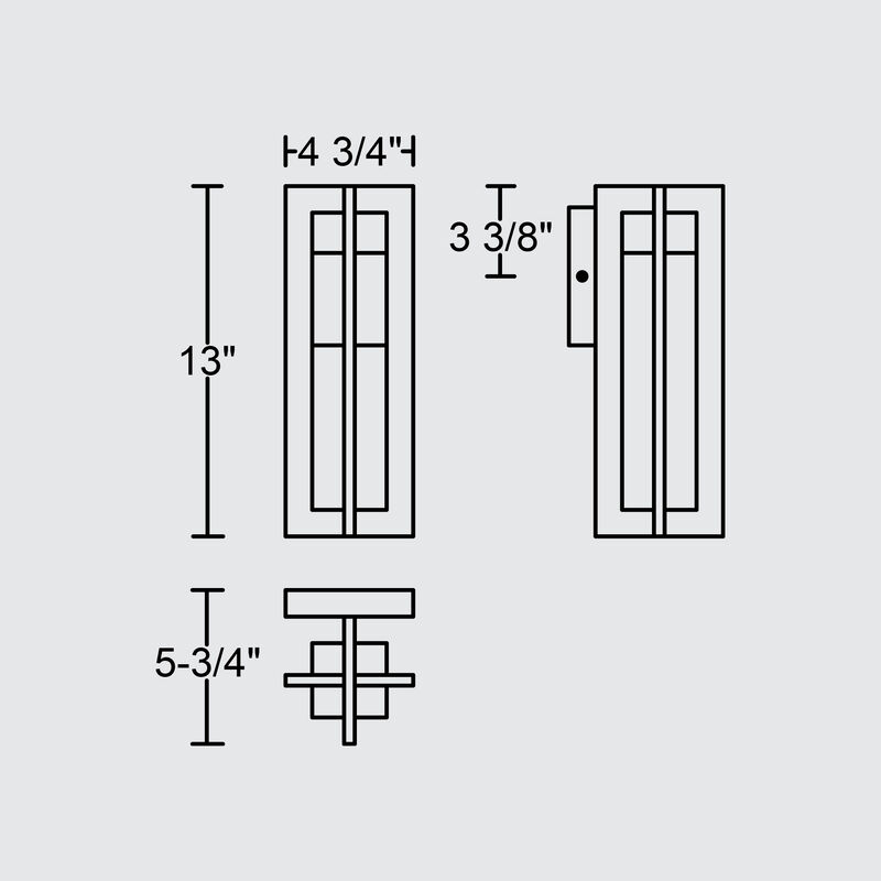 4 Bar 13 inch LED Wall Sconce image number 5
