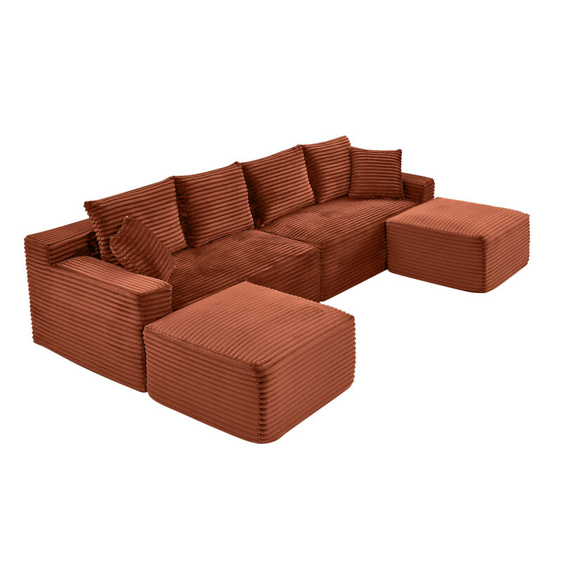Pefwod U-Shaped Cloud Sofa image number 0