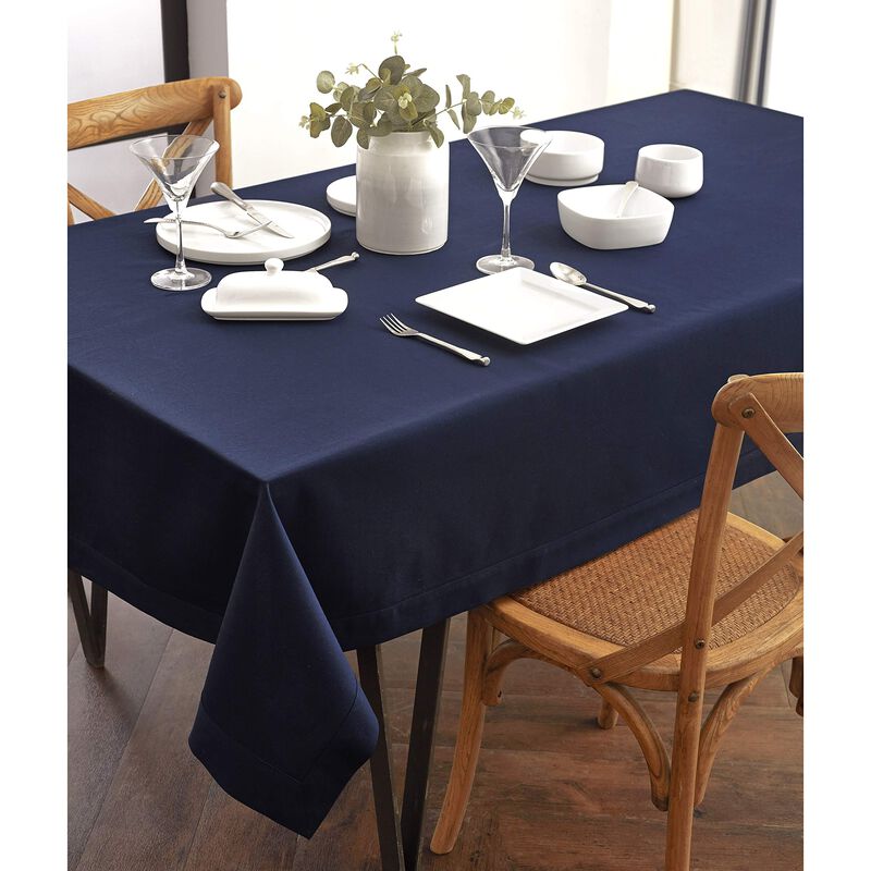 Solino Home 75% Cotton X 25% Linen Tablecloth | Dru - Cotton Linen Plain