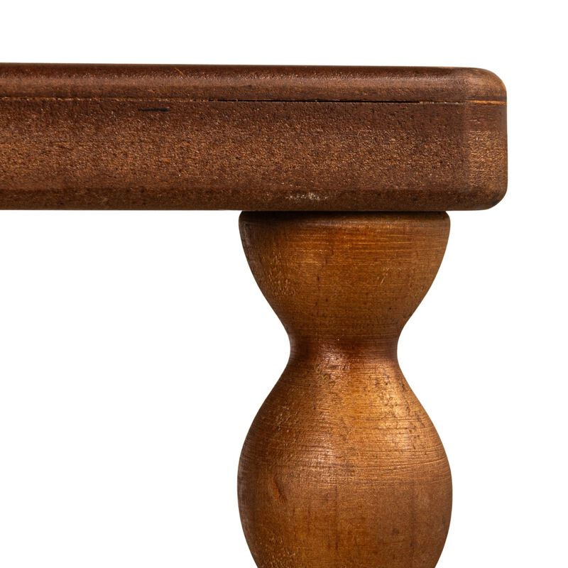 Bobbin Leg Rectangle Wood Accent Table, Walnut image number 5