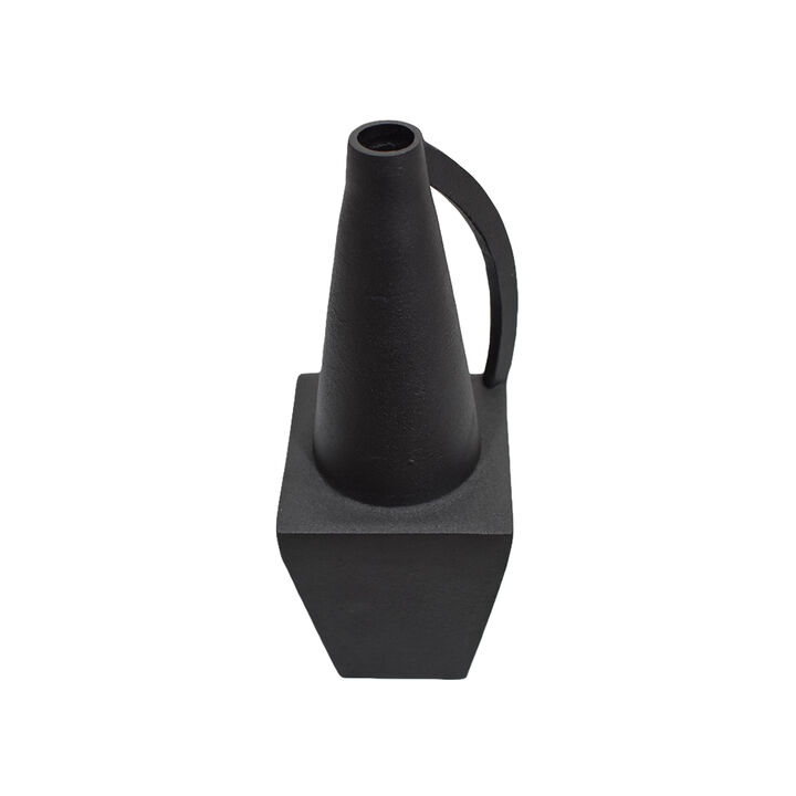 Handmade Aluminium Geometric Black Bud Vase For Indoor & Outdoor Use BBH Homes