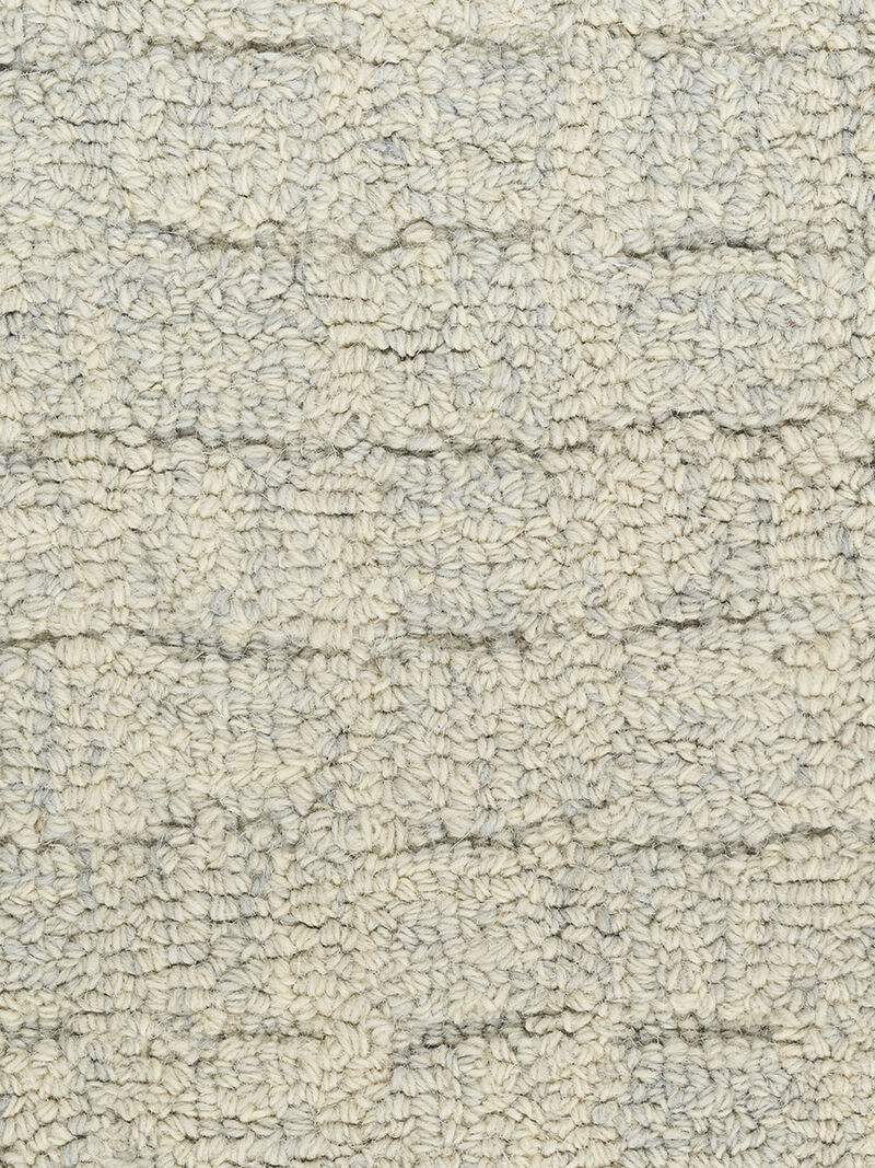 Pure Grids PGR01 Light Blue 2'3" x 7'6" Rug image number 4
