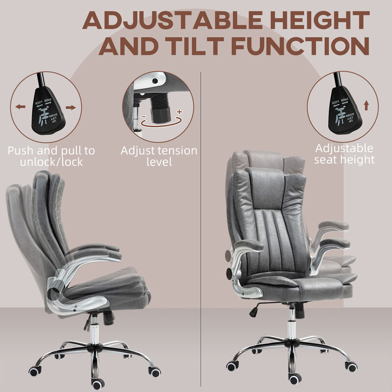 Comfortable Office Chair with Built-In Massage for Home or Work