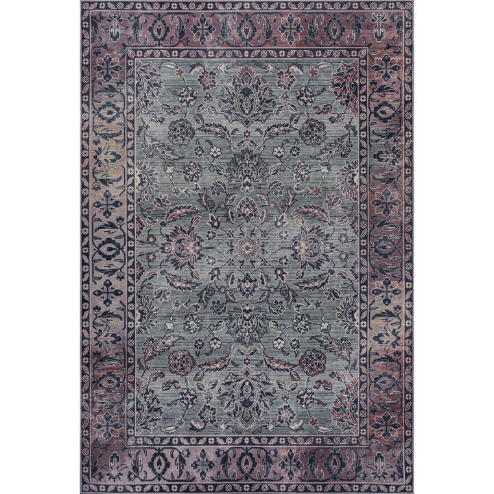 Victoria Ornate Persian All Over Washable Indoor/Outdoor Area Rug