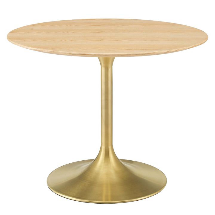 Modway - Lippa 40" Wood Dining Table Gold Natural